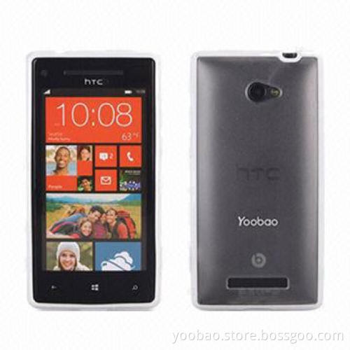 2-in-1 TPU Protect Cases for HTC 8X with Simple and Elegant